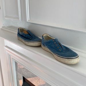 Sperry Mens Striper CVO Sneakers - 11.5 - Blue/White